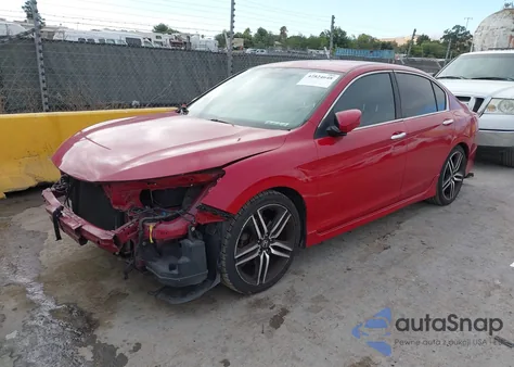 2016 Honda Accord Sport из США, поврежденный, VIN 1HGCR2F59GA106695